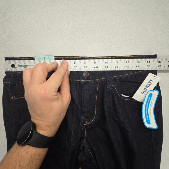 Old Navy Jeans Womens 8 Skinny Mini Flare Lower Rise Stretch y2k New NWT 29 - Picture 9 of 11